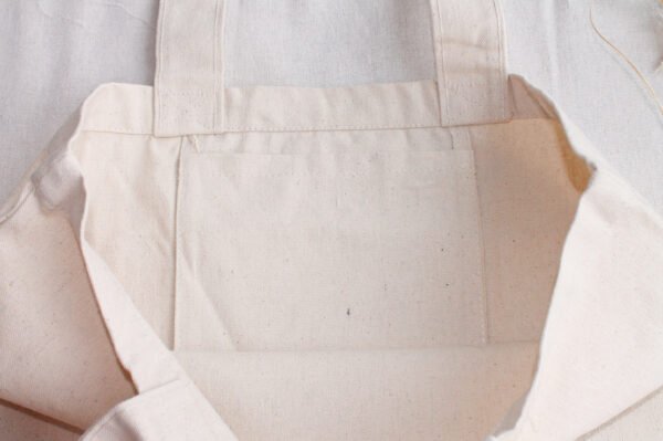 Bolsa Grande de Algodon Inicial Margaritas + Nombre - Imagen 2